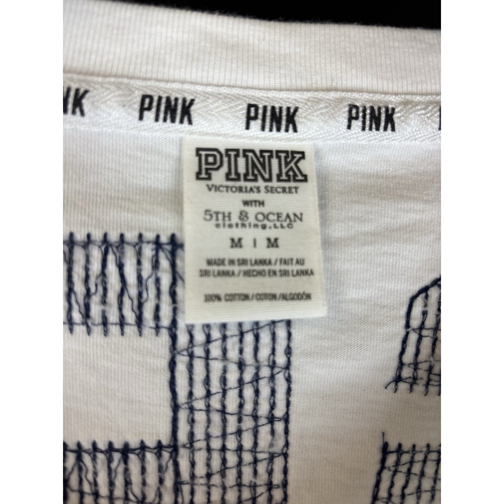PINK Victoria's Secret White Long Sleeve Size M - Picture 3 of 5